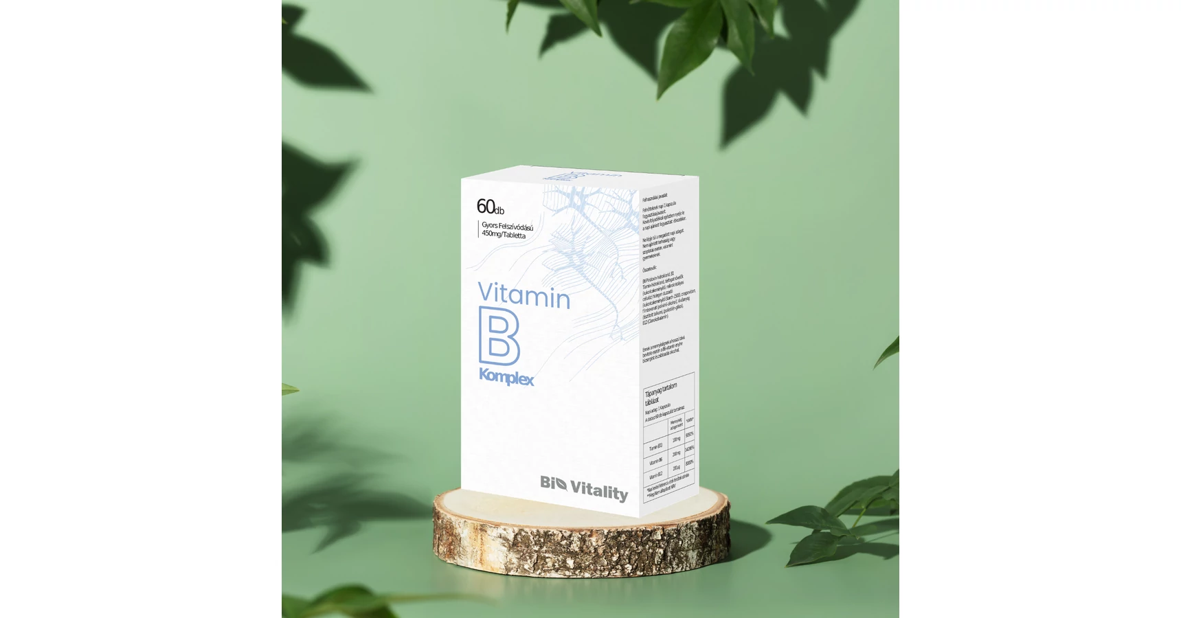 B-vitamin komplex 60db Bio Vitality filmtabletta - Bio Vitality