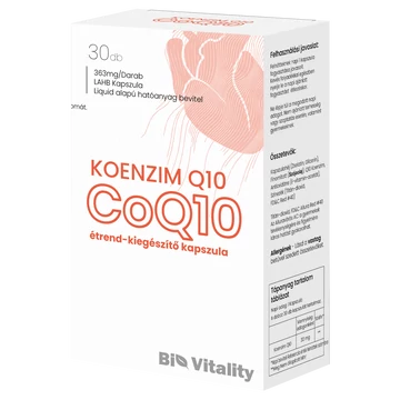 Koenzim Q10 30db Bio Vitality Lágy zselé kapszula