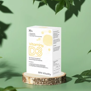 Vitamin D3 30db Bio Vitality Lágy zselé kapszula