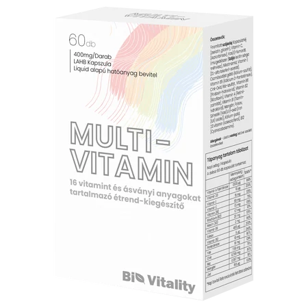 Multivitamin 60db Bio Vitality Lágy zselé kapszula