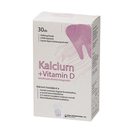 Kalcium + Vitamin D 30db Lágy zselé kapszula