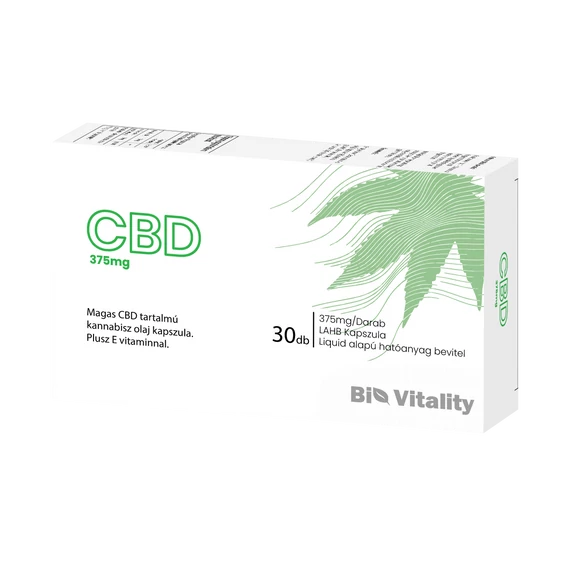 CBD 375mg 30db Bio Vitality Lágy zselé kapszula