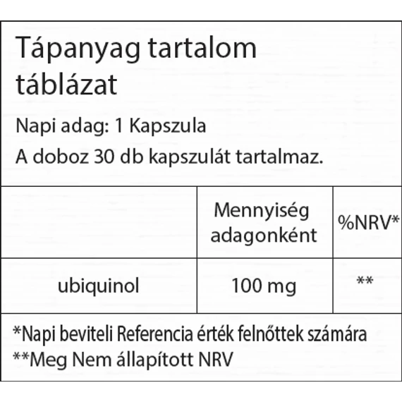 Koenzim Q10 30db Bio Vitality Lágy zselé kapszula