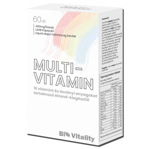 Multivitamin 60db Bio Vitality Lágy zselé kapszula