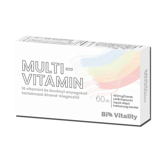 Multivitamin 60db Bio Vitality Lágy zselé kapszula