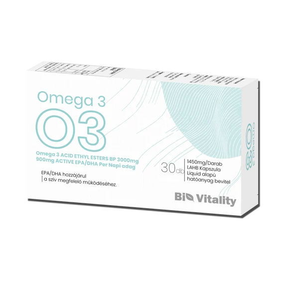 Omega 3 30db Bio Vitality Lágy zselé kapszula