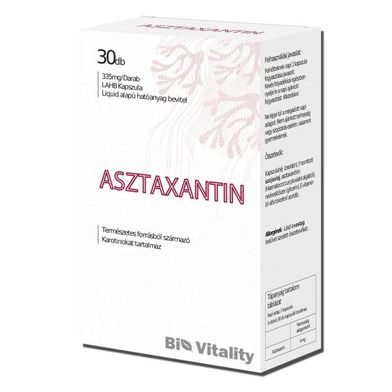 Asztaxantin 30db Bio Vitality Lágy zselé kapszula