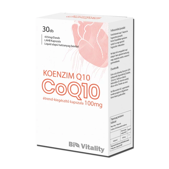 Koenzim Q10 30db Bio Vitality Lágy zselé kapszula