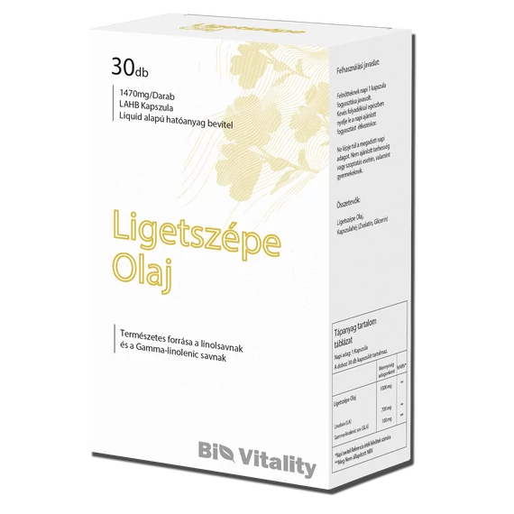 Ligetszépeolaj 30db Bio Vitality Lágy zselé kapszula